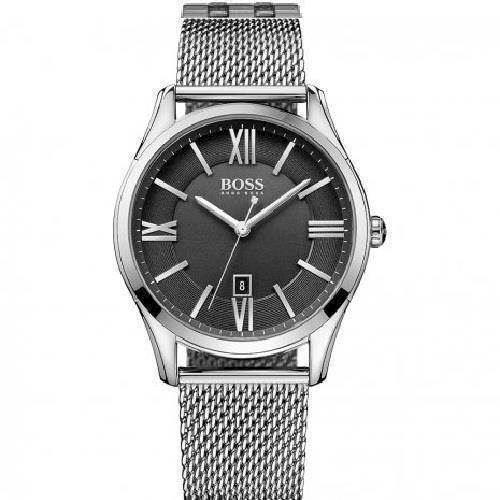 Image of Hugo Boss Ambassador Sølv Quartz herre ur, model 1513442